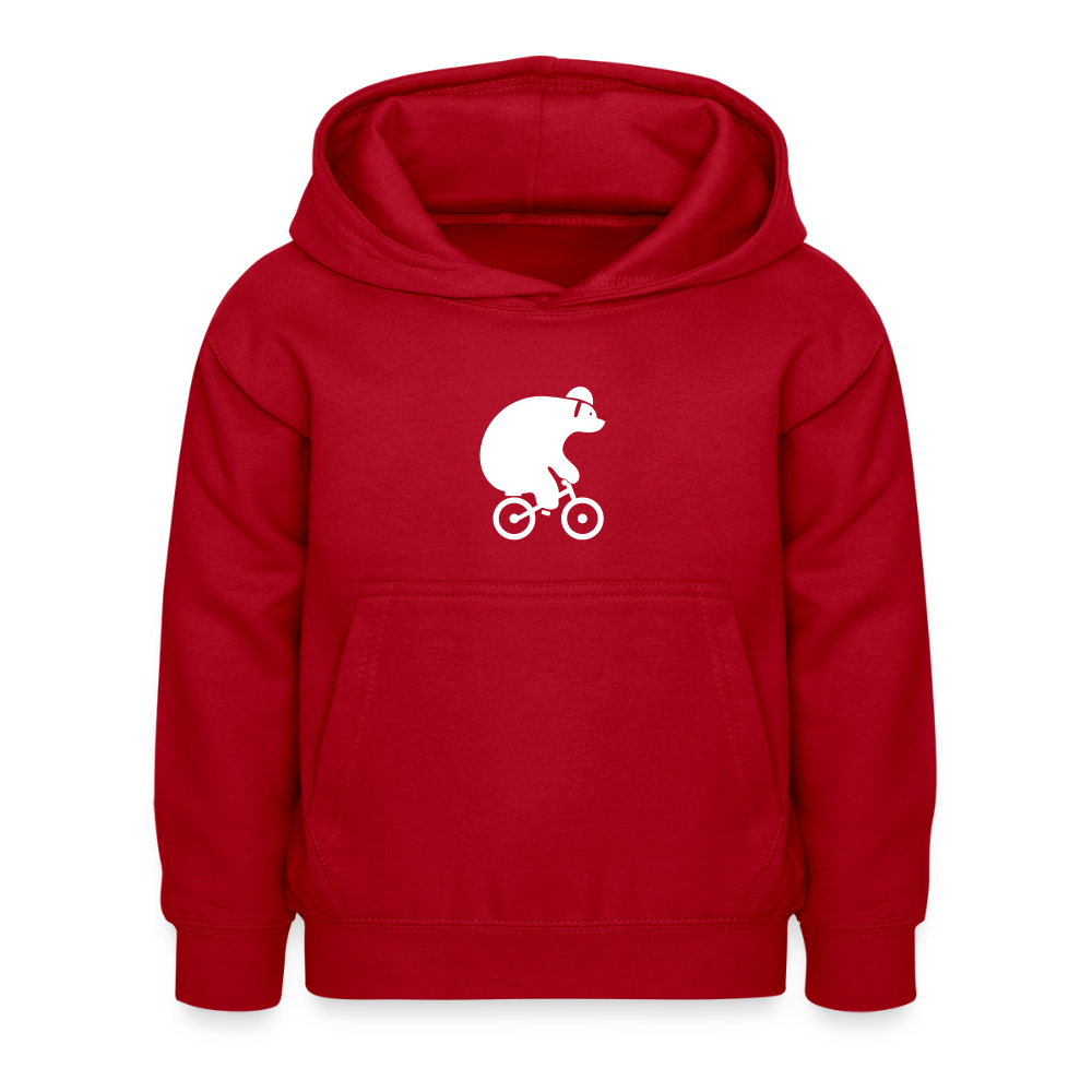 Fahrradbär - Kinder Hoodie - Rot