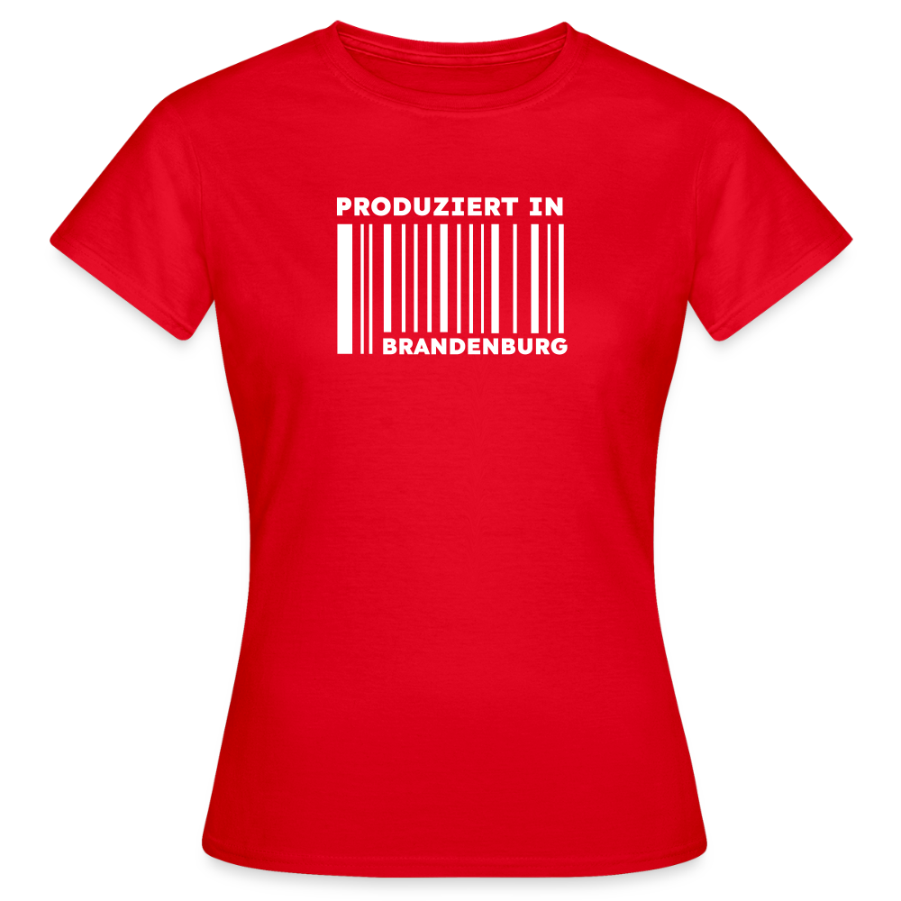 PRODUZIERT IN BRANDENBURG - Frauen Premium T-Shirt - Rot