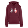 Berliner Einhorn - Frauen Premium Hoodie - Burgunderrot