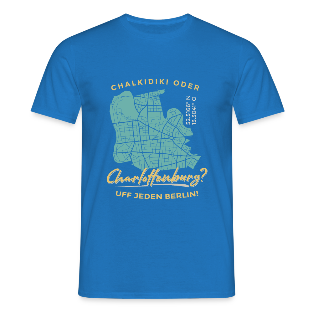 Chalkidiki oder Charlottenburg - Männer Premium T-Shirt - Royalblau