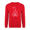 Eiffelturm in Berlin Bonjour - Unisex Pullover - Rot