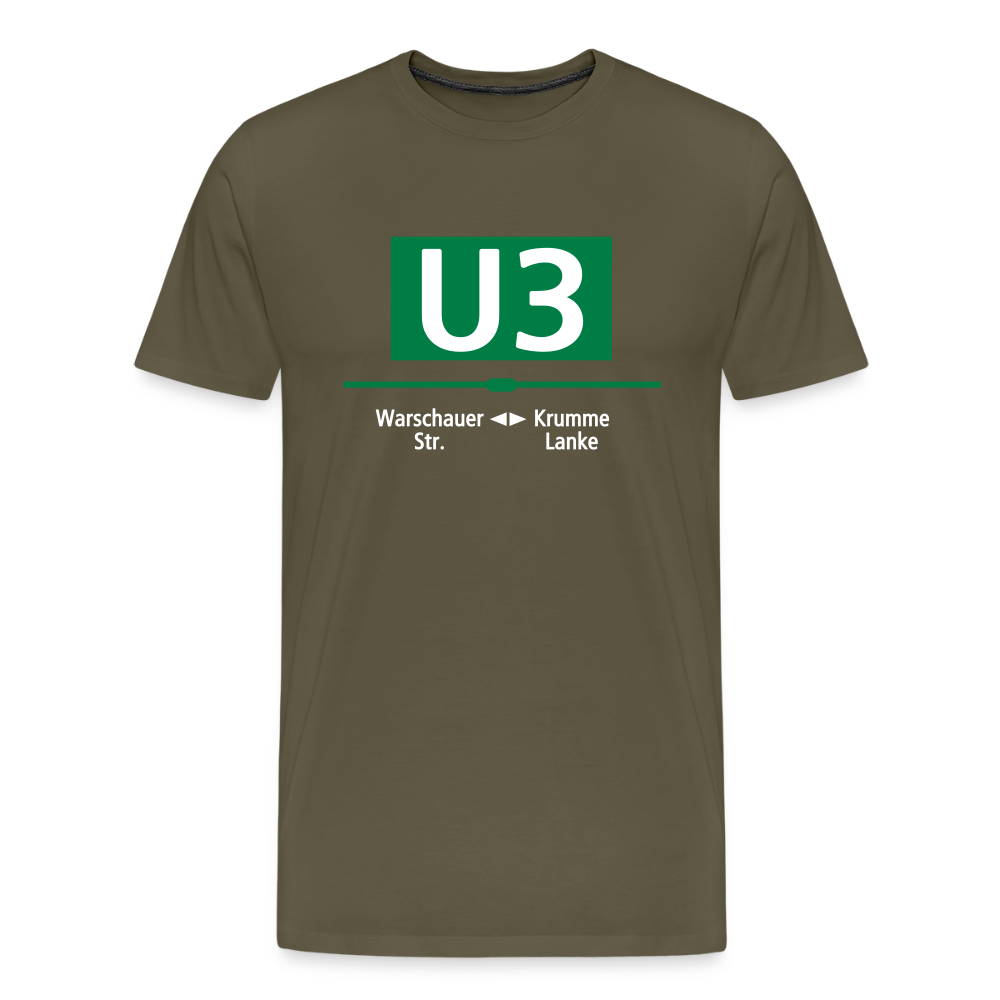 U3 - Männer Premium T-Shirt - Khaki