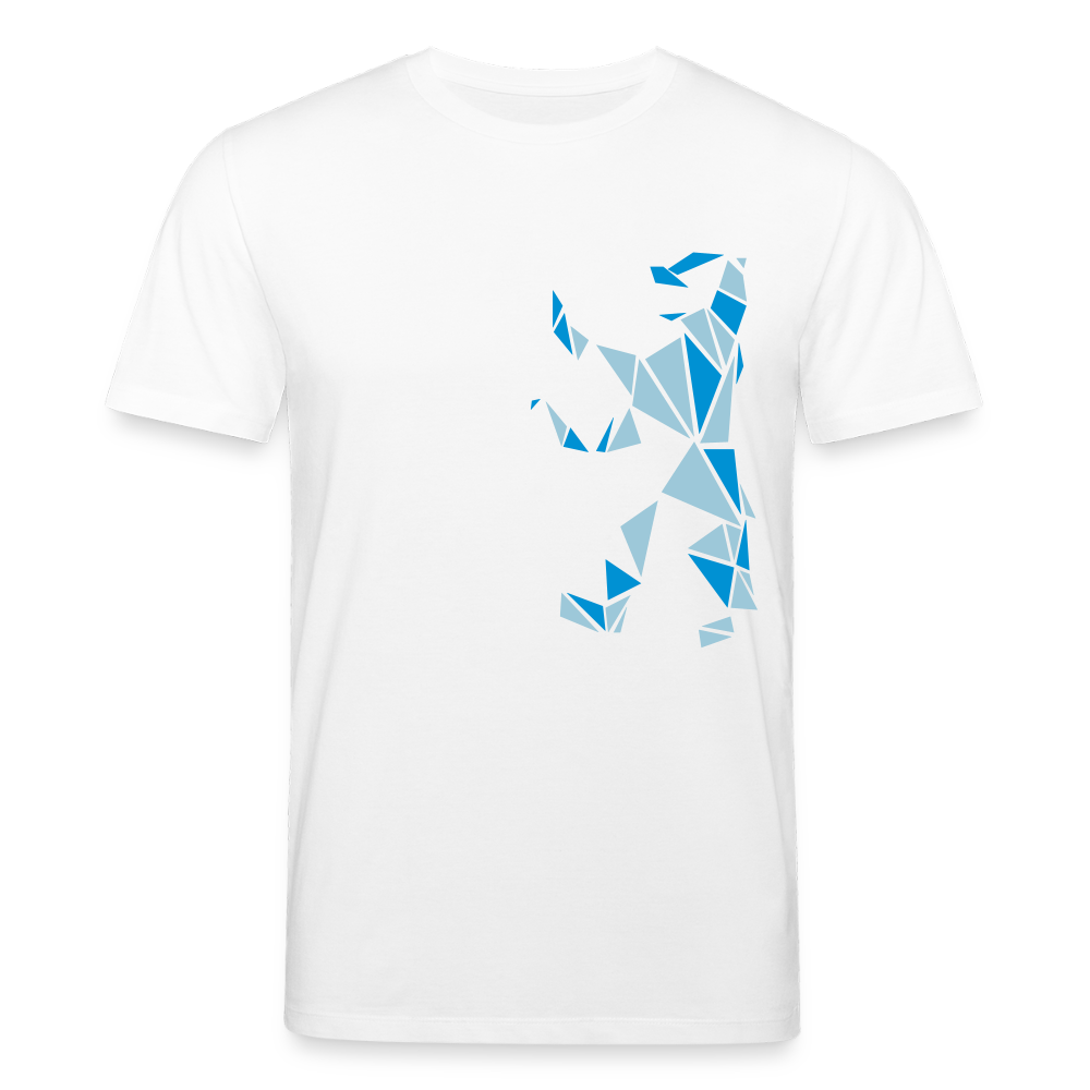 Berliner Bär Geometrie - Unisex Bio T-Shirt - Weiß