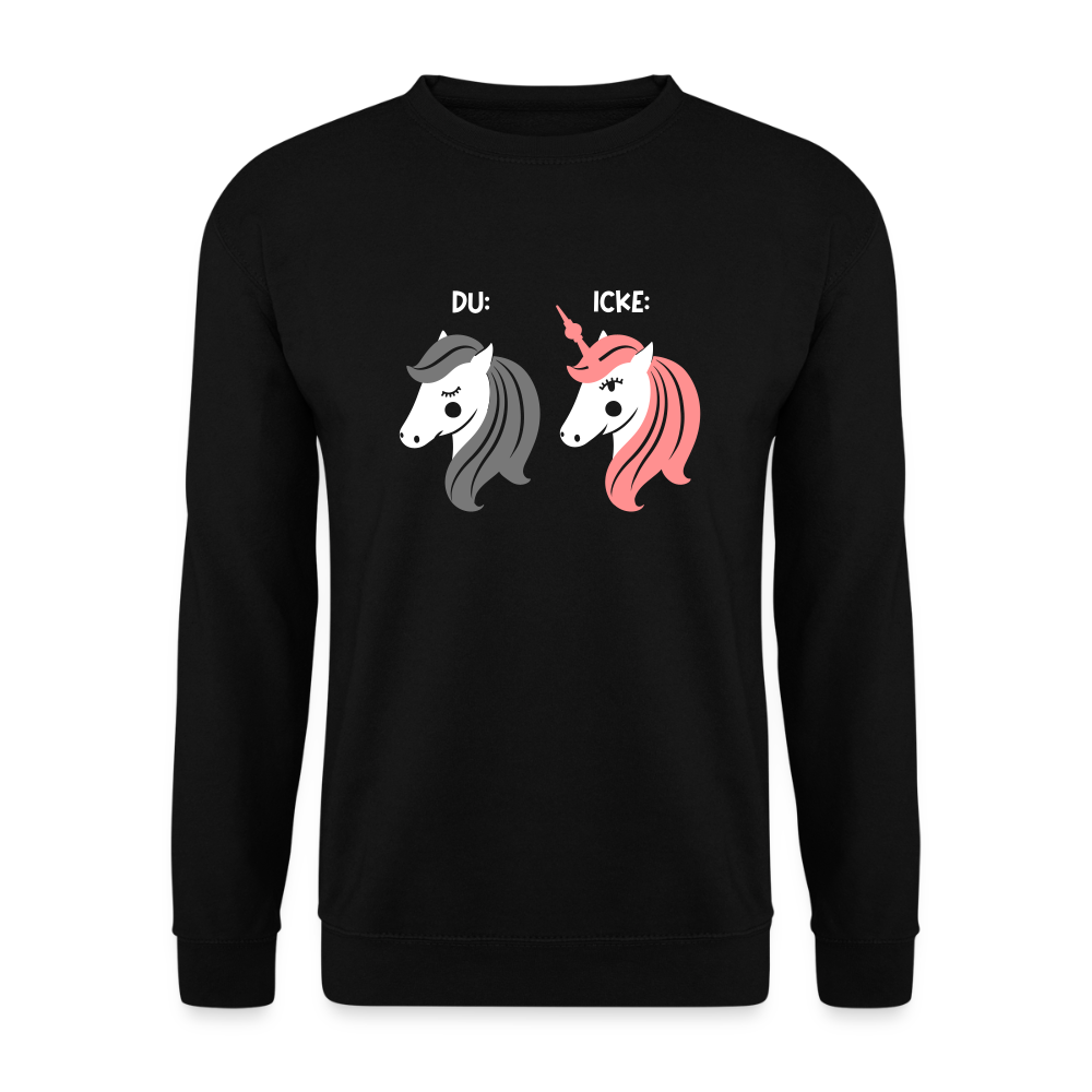 Berliner Einhorn - Unisex Pullover - Schwarz