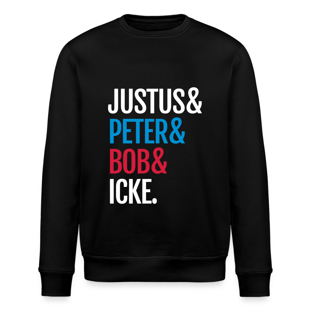 Justus & Peter & Bob & Icke - Unisex Bio Sweatshirt - Schwarz