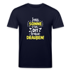 Lass Sonne rin, dit Jraue draußen! - Unisex Bio T-Shirt - Navy