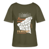 Panama oder Pankow - Relaxed Rundhals Frauen Bio-T-Shirt - Khaki