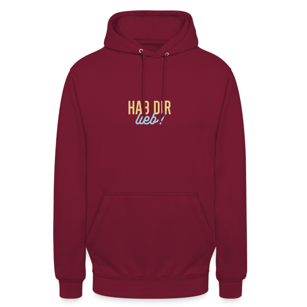 Hab Dir Lieb! - Unisex Hoodie - Bordeaux