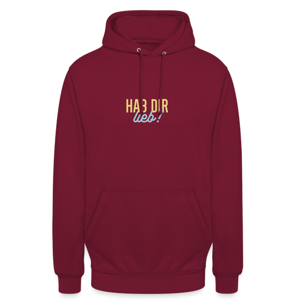 Hab Dir Lieb! - Unisex Hoodie - Bordeaux