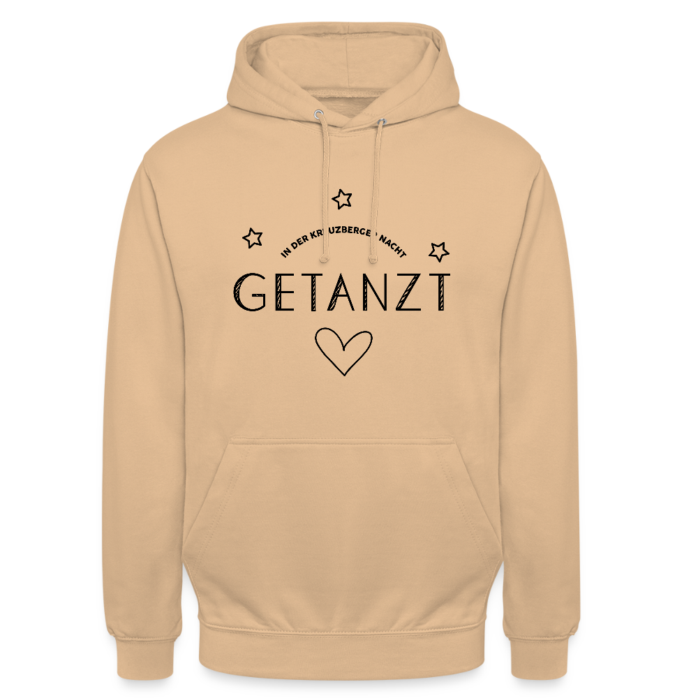Getanzt in der Kreuzberger Nacht - Unisex Hoodie - Pfirsich