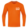 Flitzpiepe - Männer Sport Langamshirt - Neonorange