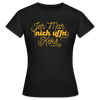 Jeh mah nich uffn Keks gelb - Frauen Premium T-Shirt - Schwarz