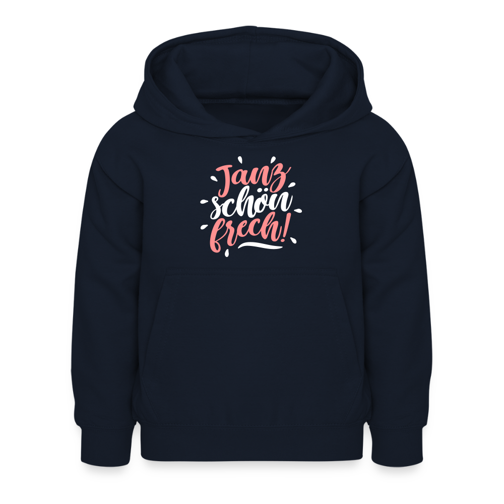 Janz schön frech! - Kinder Premium Hoodie - Navy