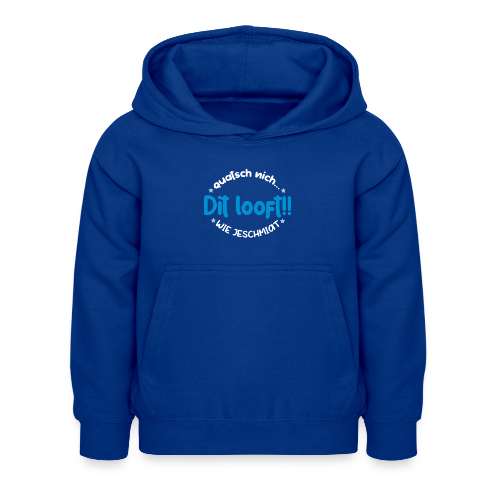 Dit Looft! - Kinder Hoodie - Royalblau