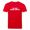Janz jenau! Ick bin dein Vata! - Unisex Bio T-Shirt - Rot