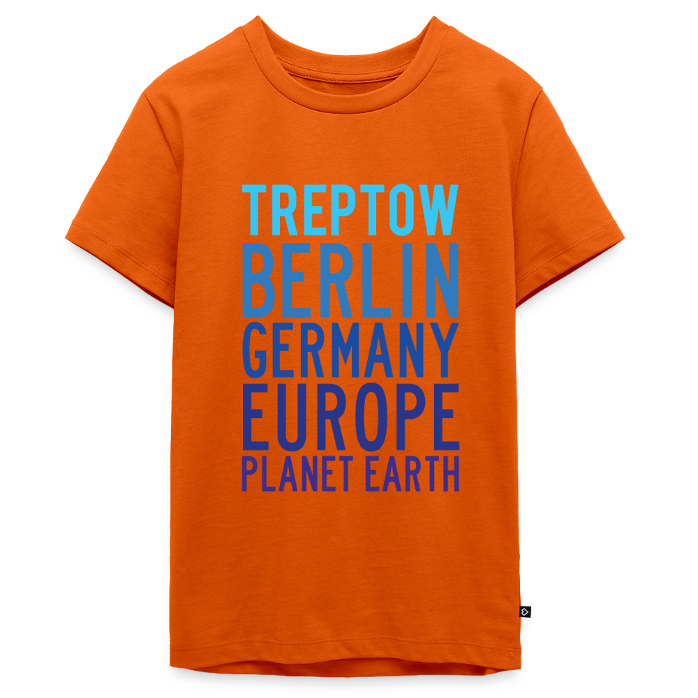 Treptow Planet Earth - Teenager Premium T-Shirt - Orange