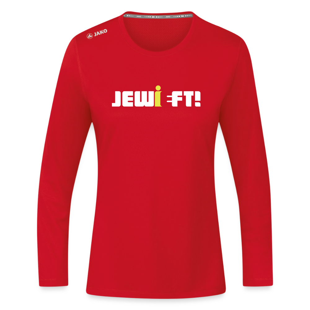 Jewieft! - Frauen Sport Langarmshirt - Rot