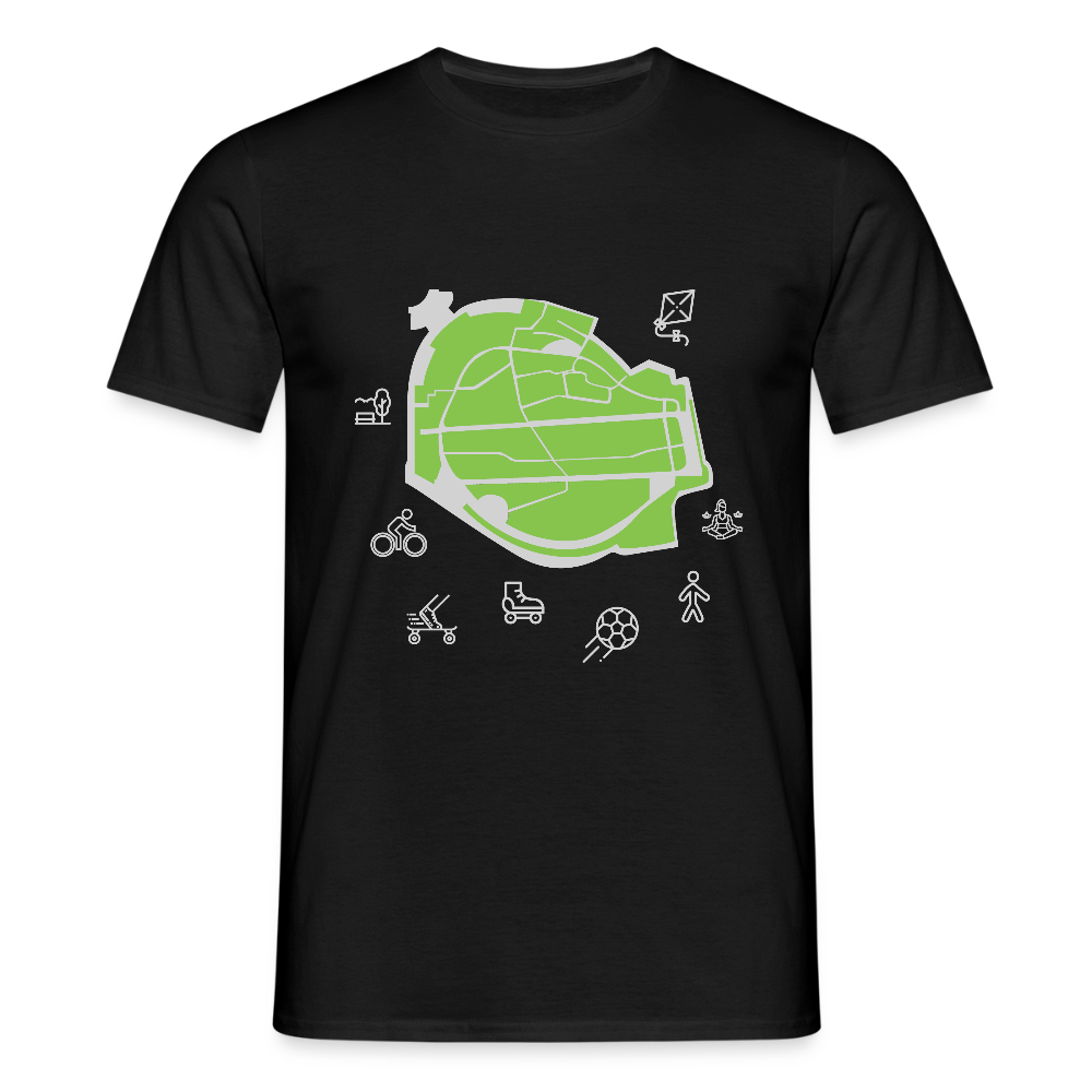 Tempelhof Feld - Männer Premium T-Shirt - Schwarz