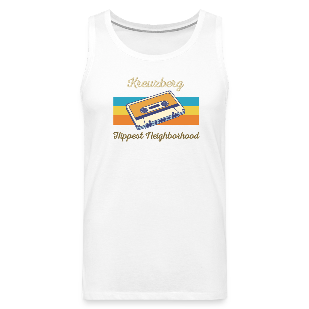 Kreuzberg Hippest Neighborhood - Männer Premium Tank Top - Weiß