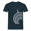 Der Turm von unten - weiß - Männer Premium T-Shirt - Navy