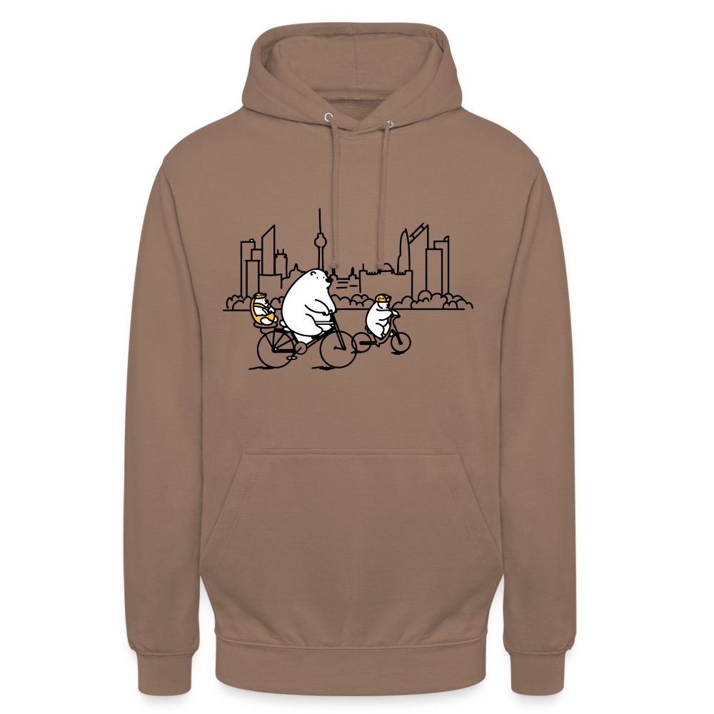 Fahrradtour Berlin - Unisex Hoodie - Mokka