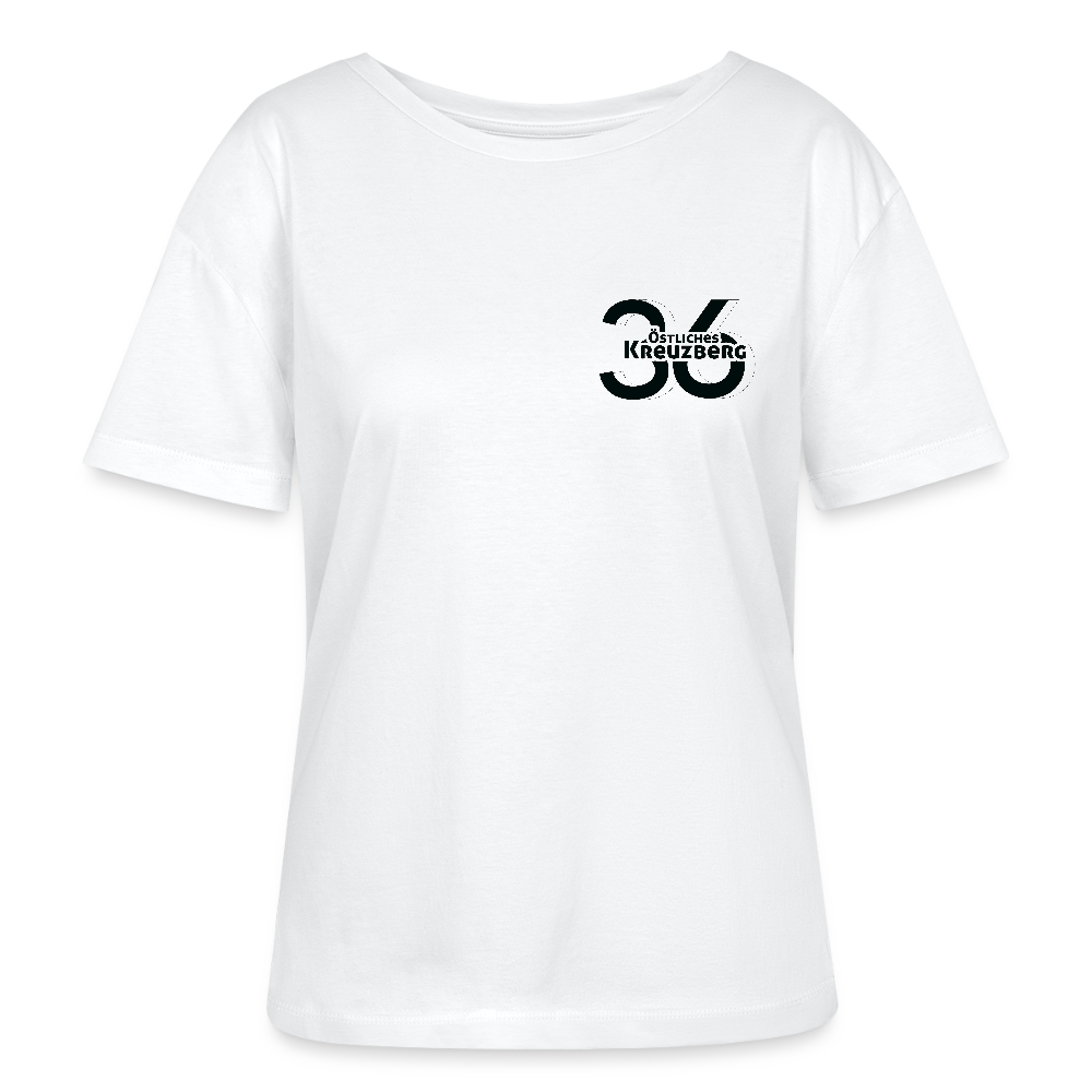 Östliches kreuzberg - Relaxed Rundhals Frauen Bio-T-Shirt - Weiß