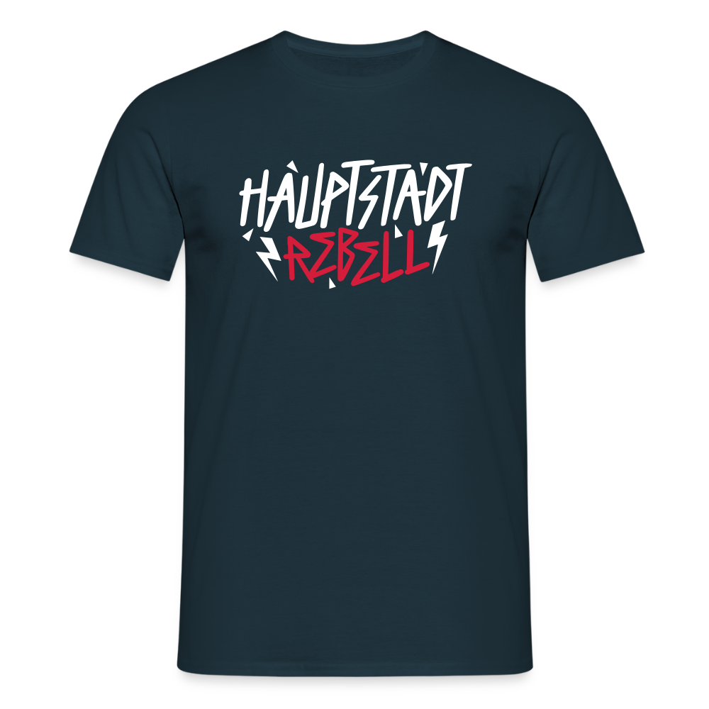 Haupstadt Rebell - Männer Premium T-Shirt - Navy