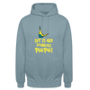 Schnurz Piepe mit Piep - Unisex Hoodie - Nebelblau