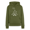 Eiffelturm in Berlin Bonjour - Frauen Premium Hoodie - Khaki