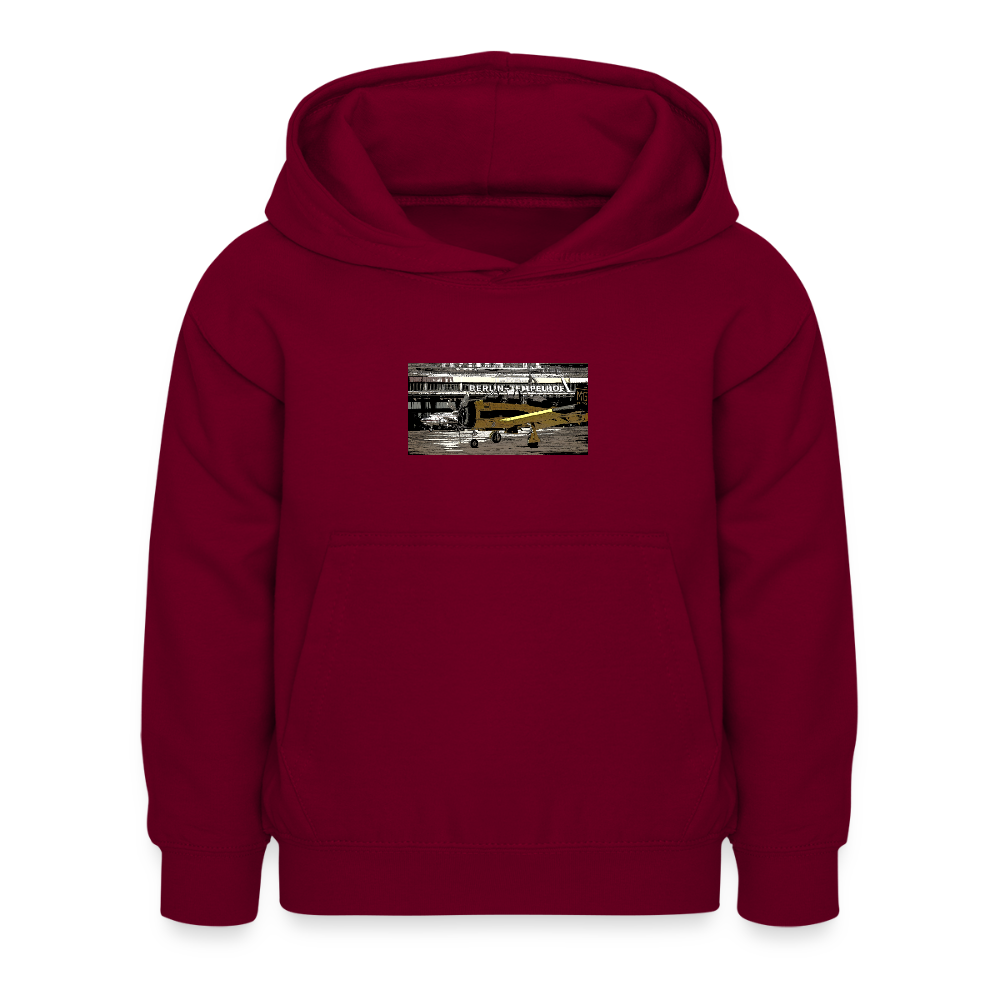 Tempelhof Flugzeug - Kinder Hoodie - Bordeaux