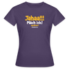 Jahaa!!! Mach ick! später! vielleicht - Frauen Premium T-Shirt - Dunkellila
