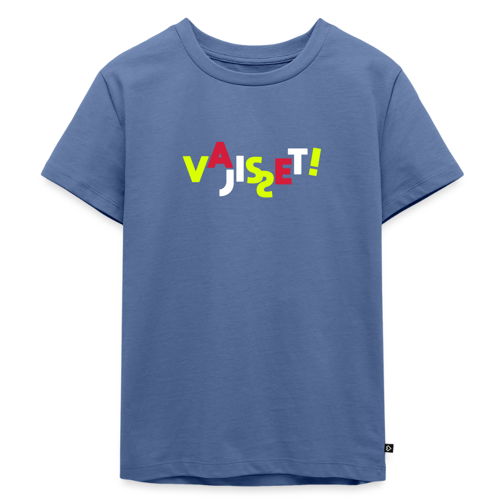 VAJISSET - Kinder Premium T-Shirt - Taubenblau