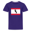 Berliner Flagge mit Hund - Teenager Premium T-Shirt - Lila