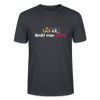 Lach ick, denkt man Böses - Männer Bio T-Shirt - Dunkles Graublau
