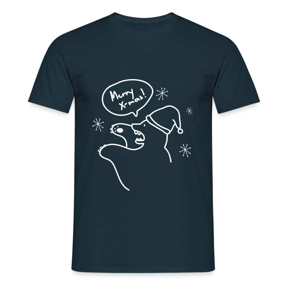 Merry X-mas, grrrr - Männer Premium T-Shirt - Navy