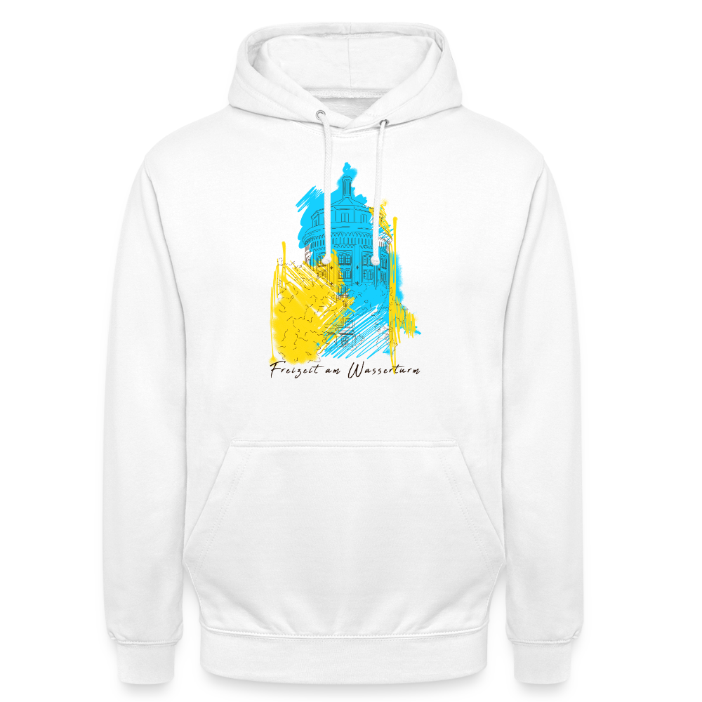 Freizeit am Wasserturm - Unisex Hoodie - Weiß
