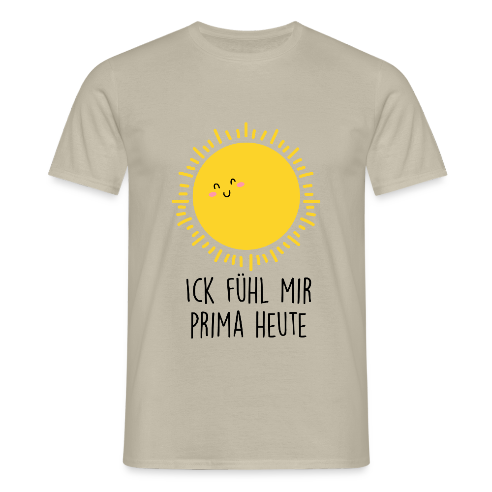 Ick fühl mir prima - Männer Premium T-Shirt - Sandbeige