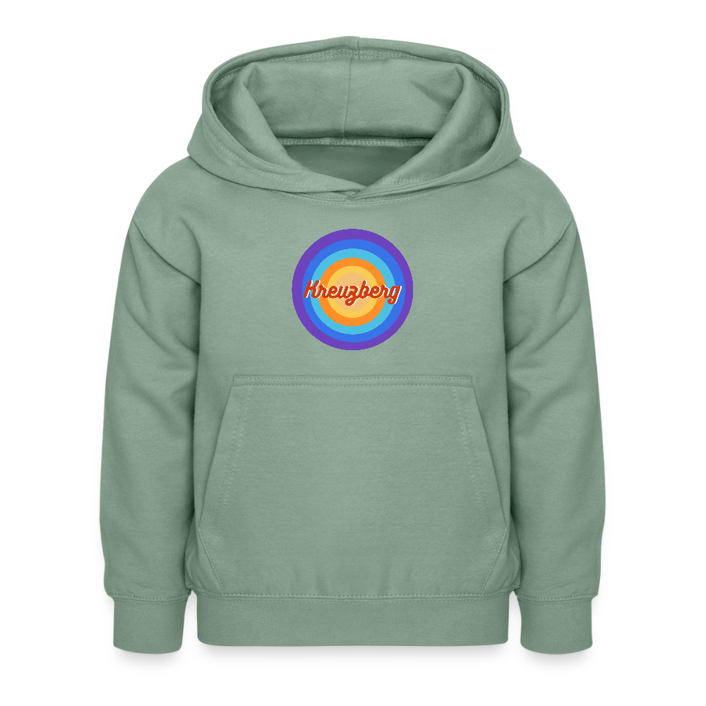 Kreuzberg Retro - Kinder Hoodie - Graugrün