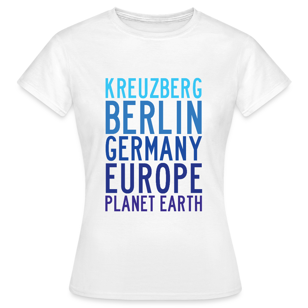 Kreuzberg - Planet Earth - Frauen Premium T-Shirt - Weiß