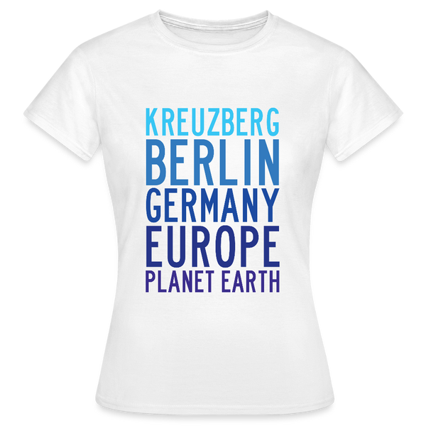 Kreuzberg - Planet Earth - Frauen Premium T-Shirt - Weiß