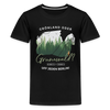 Grönland oder Grunewald - Teenager Premium T-Shirt - Schwarz