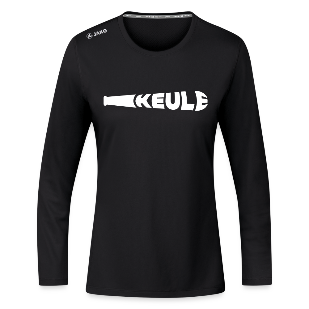Keule - Frauen Sport Langarmshirt - Schwarz