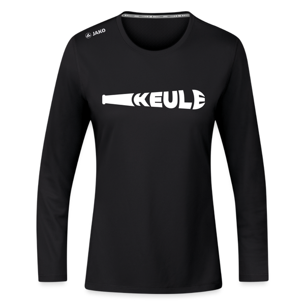 Keule - Frauen Sport Langarmshirt - Schwarz