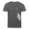 Fernsehturm Geometrie - Unisex Bio T-Shirt - Anthrazit