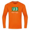 U3 - Männer Sport Langamshirt - Neonorange
