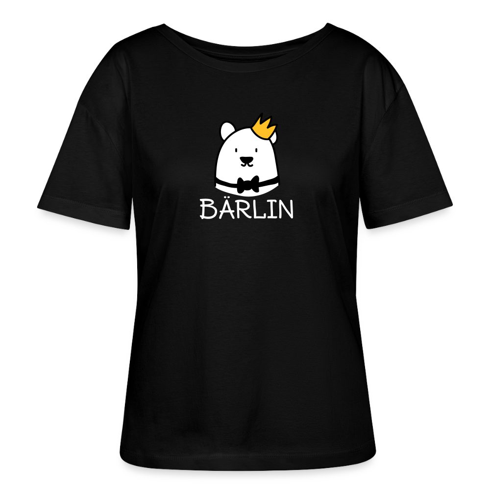 Bärlin - Relaxed Rundhals Frauen Bio-T-Shirt - Schwarz