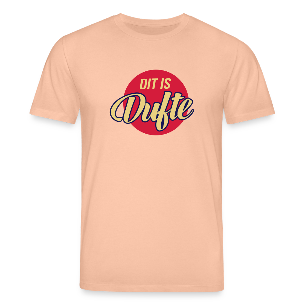 Dit Is Dufte - Unisex Bio T-Shirt - Pfirsich