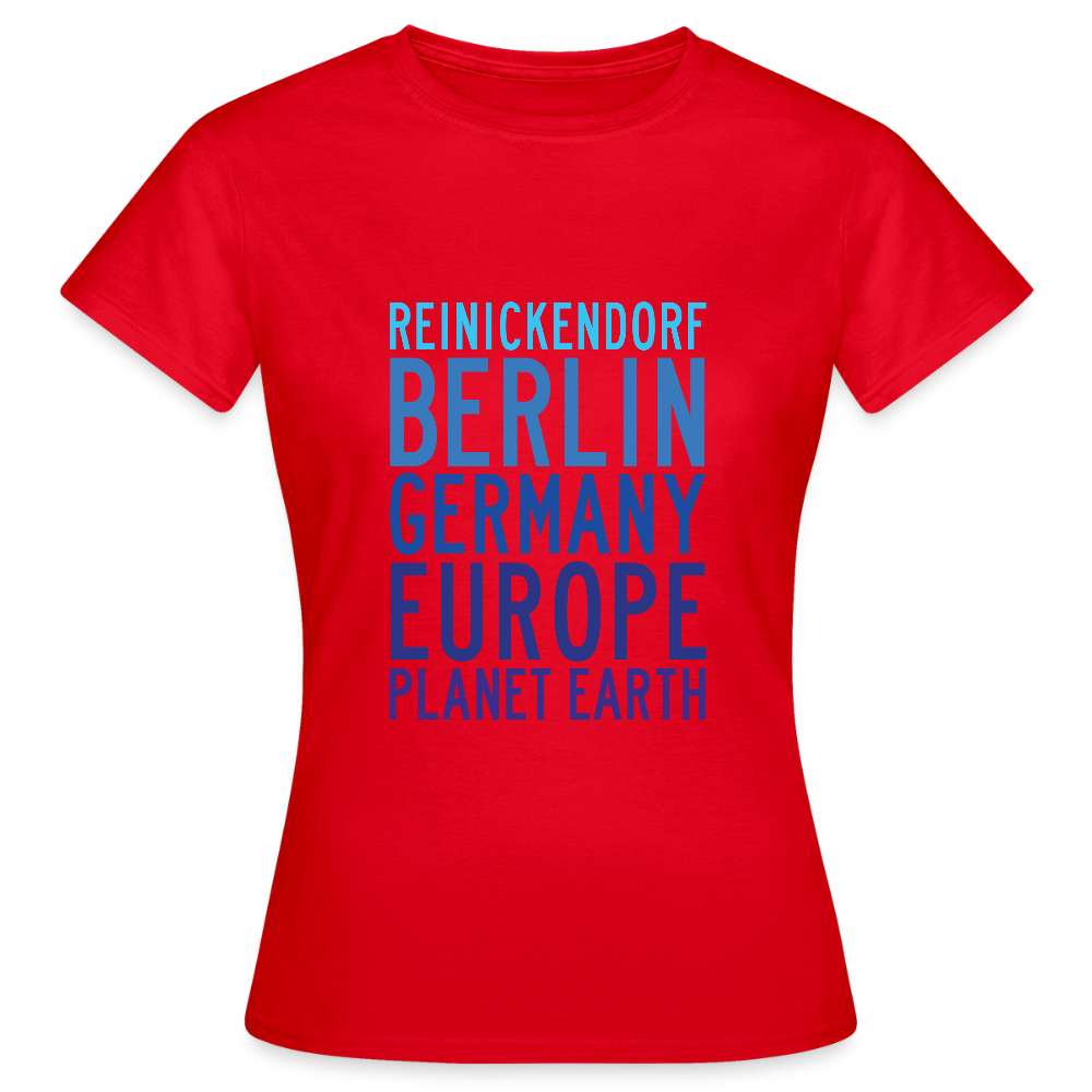 Reinickendorf Planet Earth - Frauen Premium T-Shirt - Rot