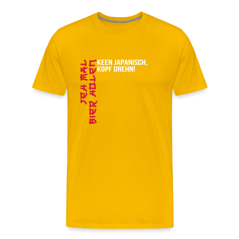 Jeh mal Bier holen! - Männer Premium T-Shirt - Sonnengelb