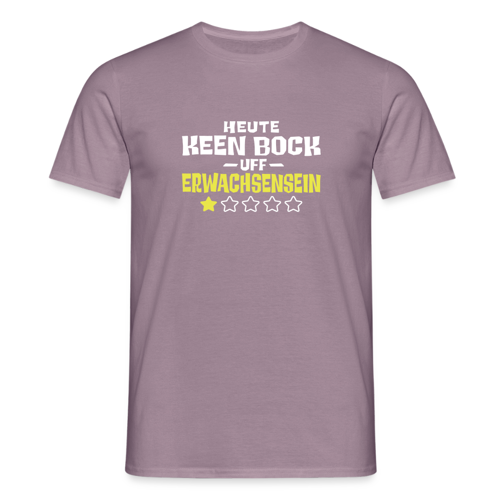 Keen Bock uff Erwachsensein - Männer Premium T-Shirt - Lilagrau